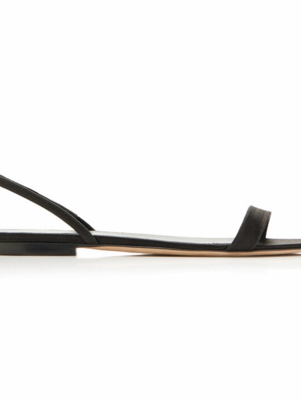 The Row black Ella flats size 39